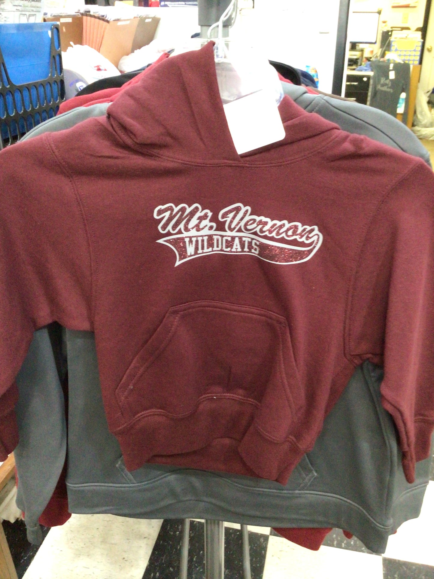 Mt. Vernon - Youth P+C Glitter Tail Hoodie
