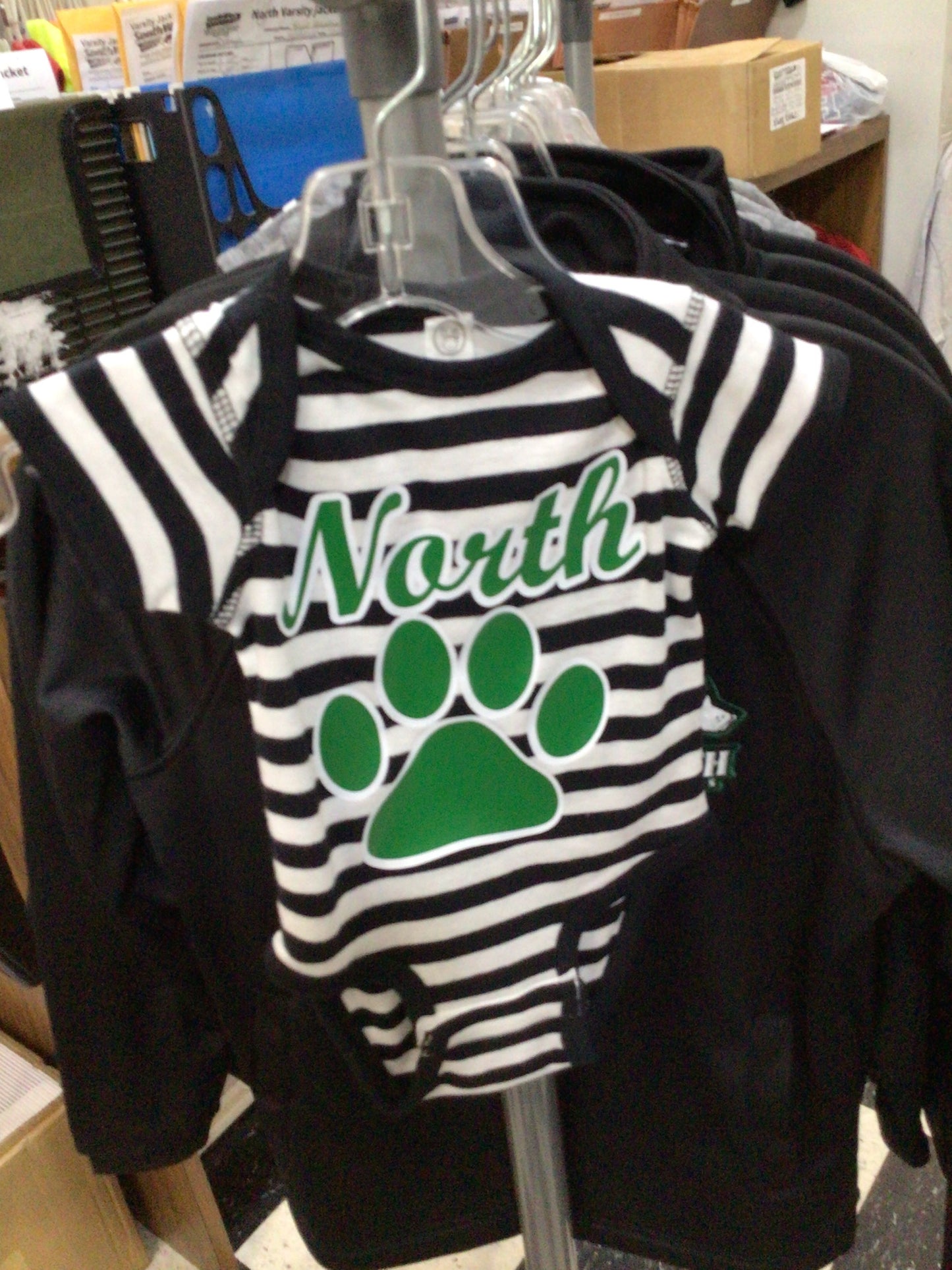 North - Huskey Paw Onsie Striped