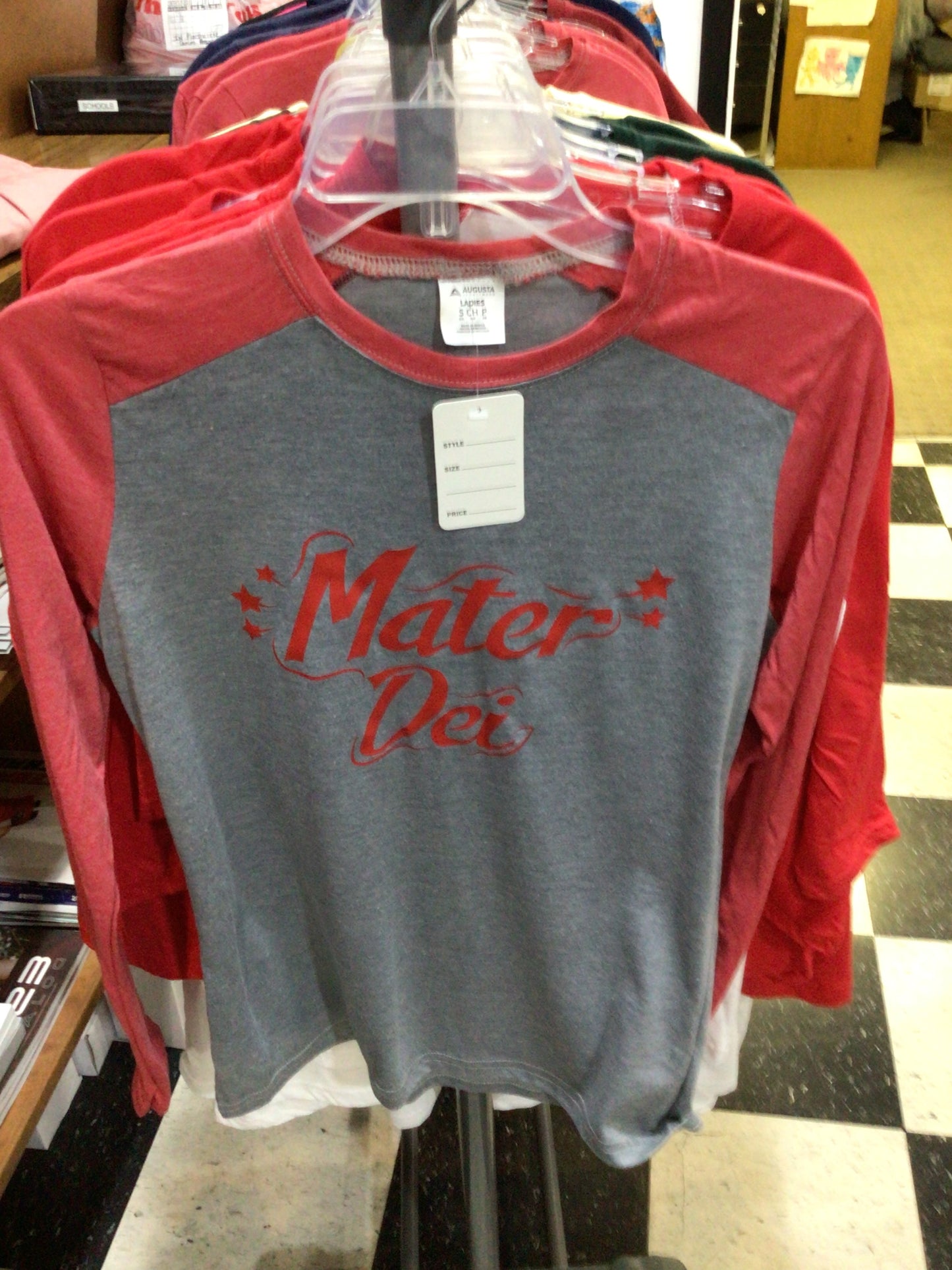Mater Dei - Ladies Baseball Tee Star Logo