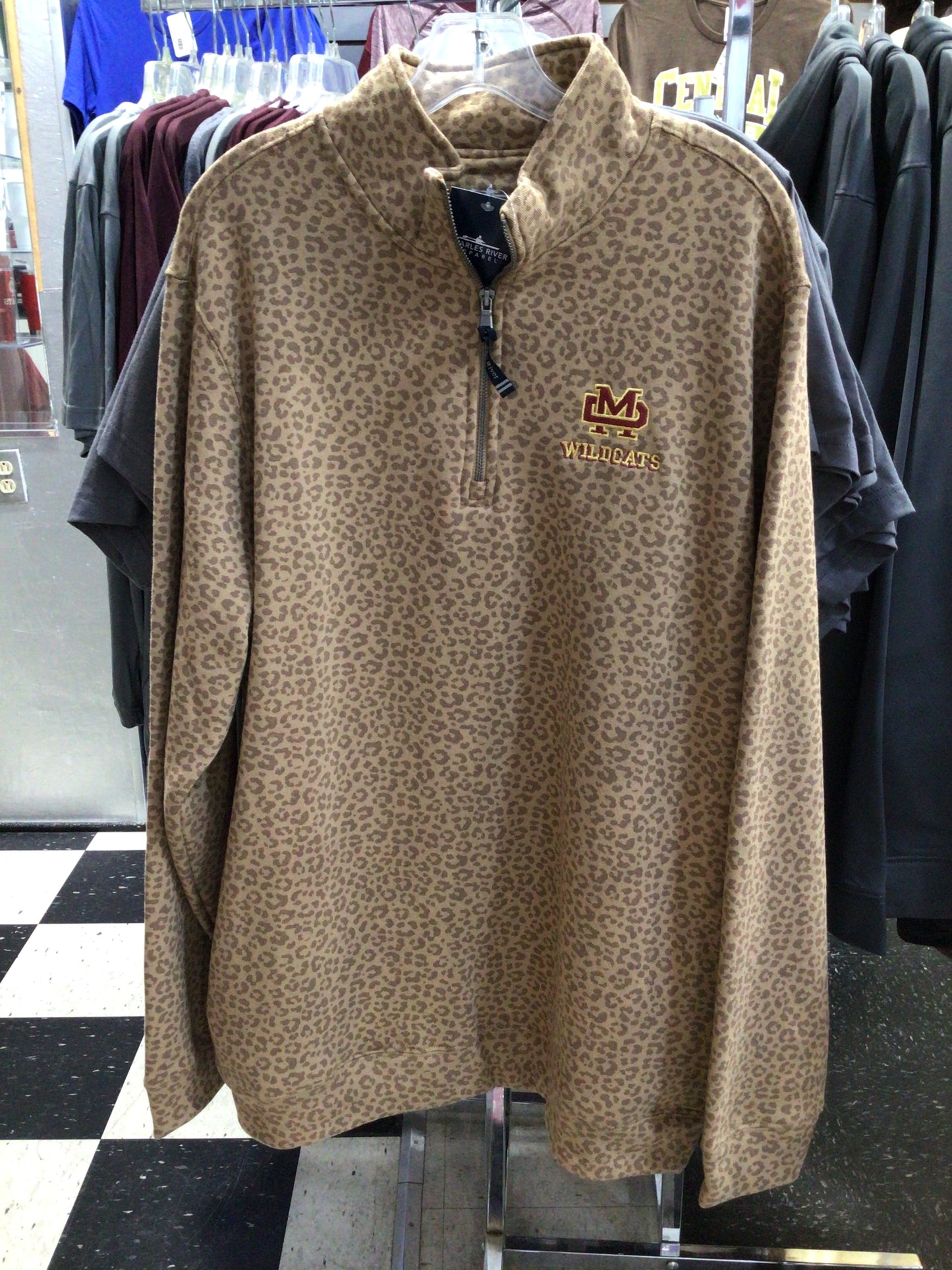 Mater Dei - Leopard Print 1/4 Zip