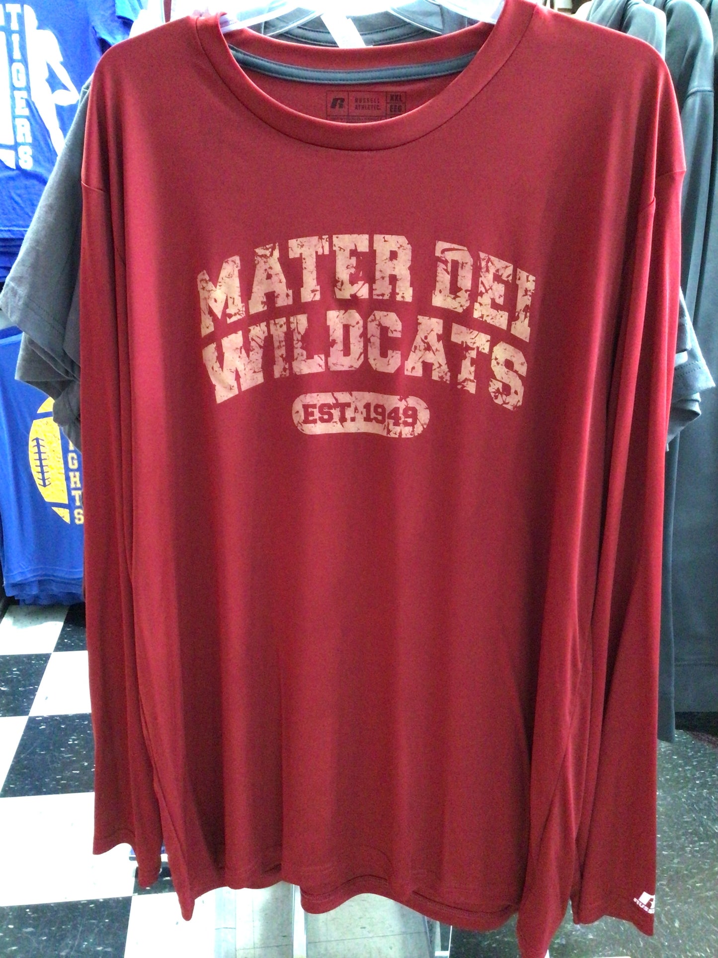 Mater Dei - Distress EST Dri Fit L/S