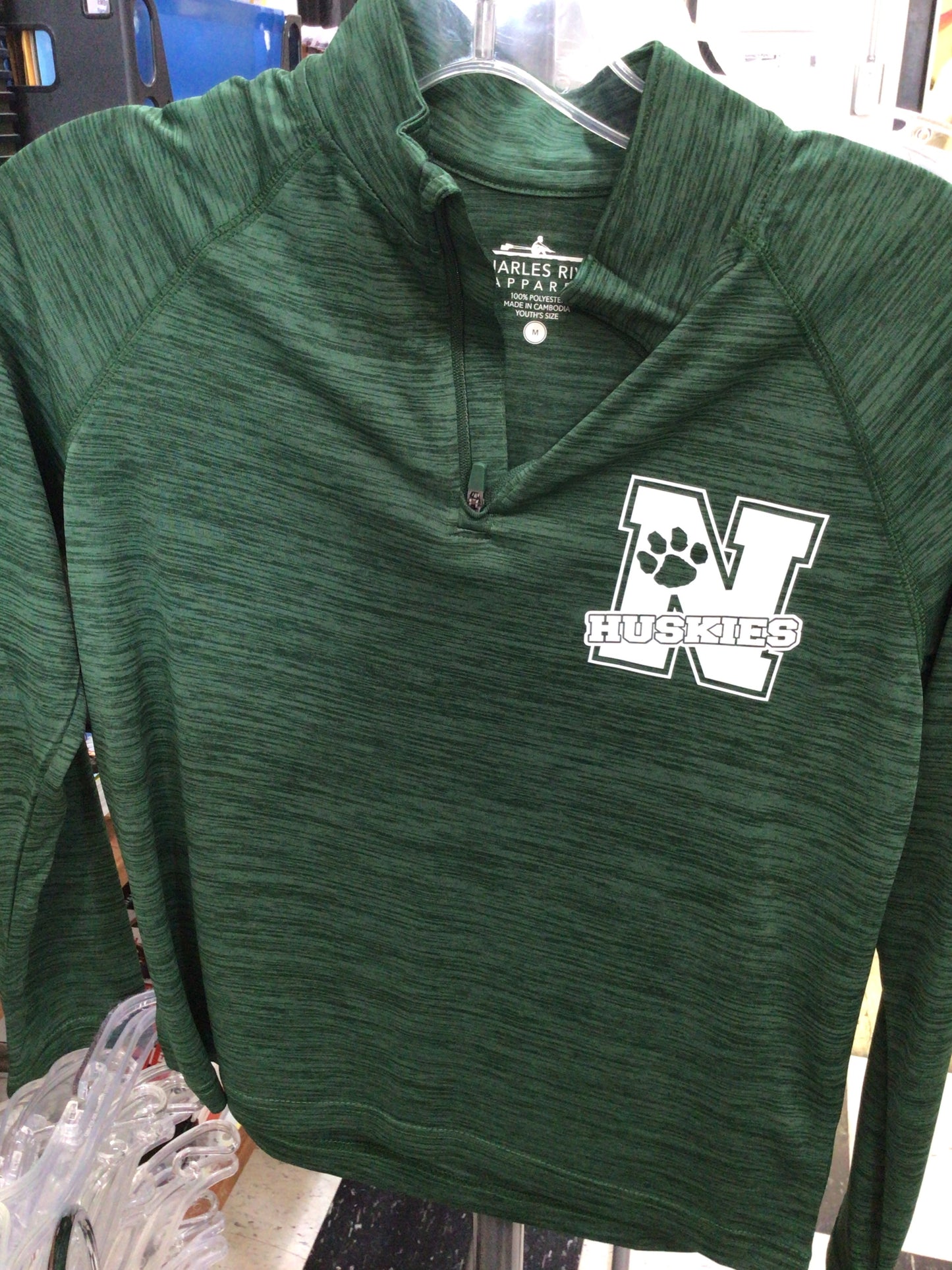 North - N Huskies Paw Print CR 1/4 Zip