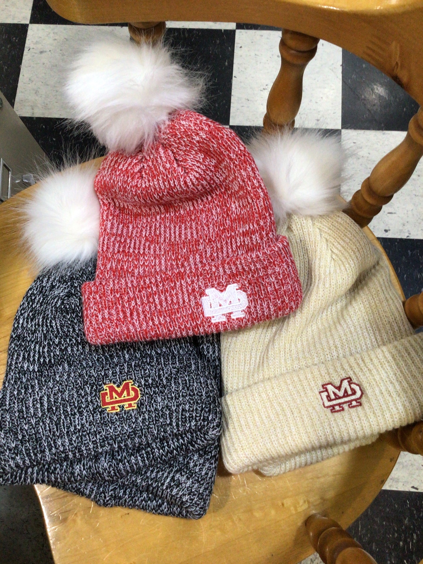 Mater Dei - Pacific Faux Fur Pom Beanie