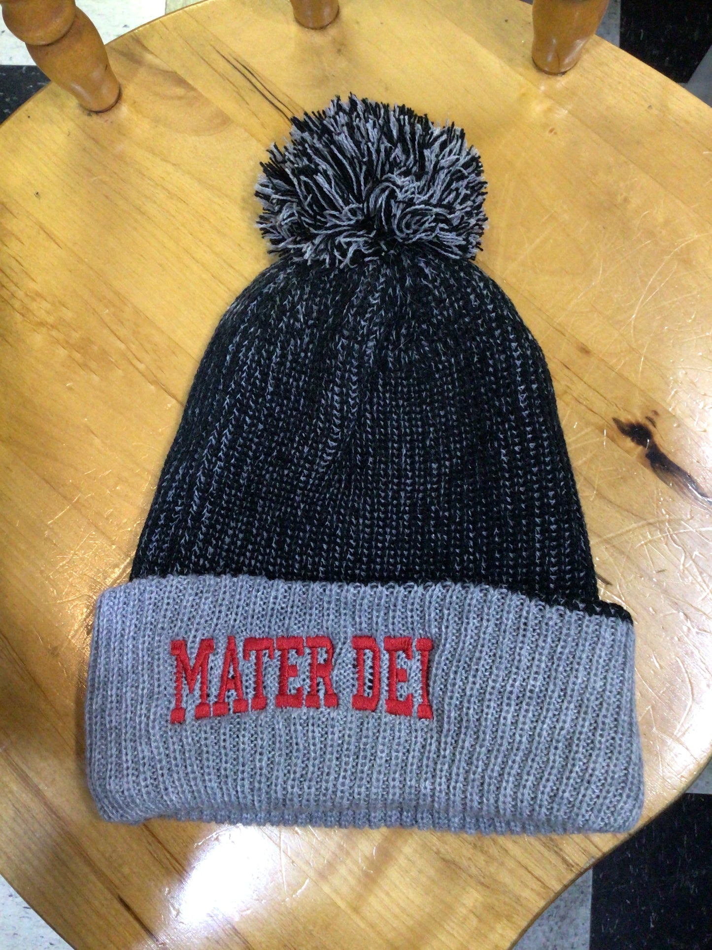 Mater Dei - Sportsman Speckled PomPom Beanie