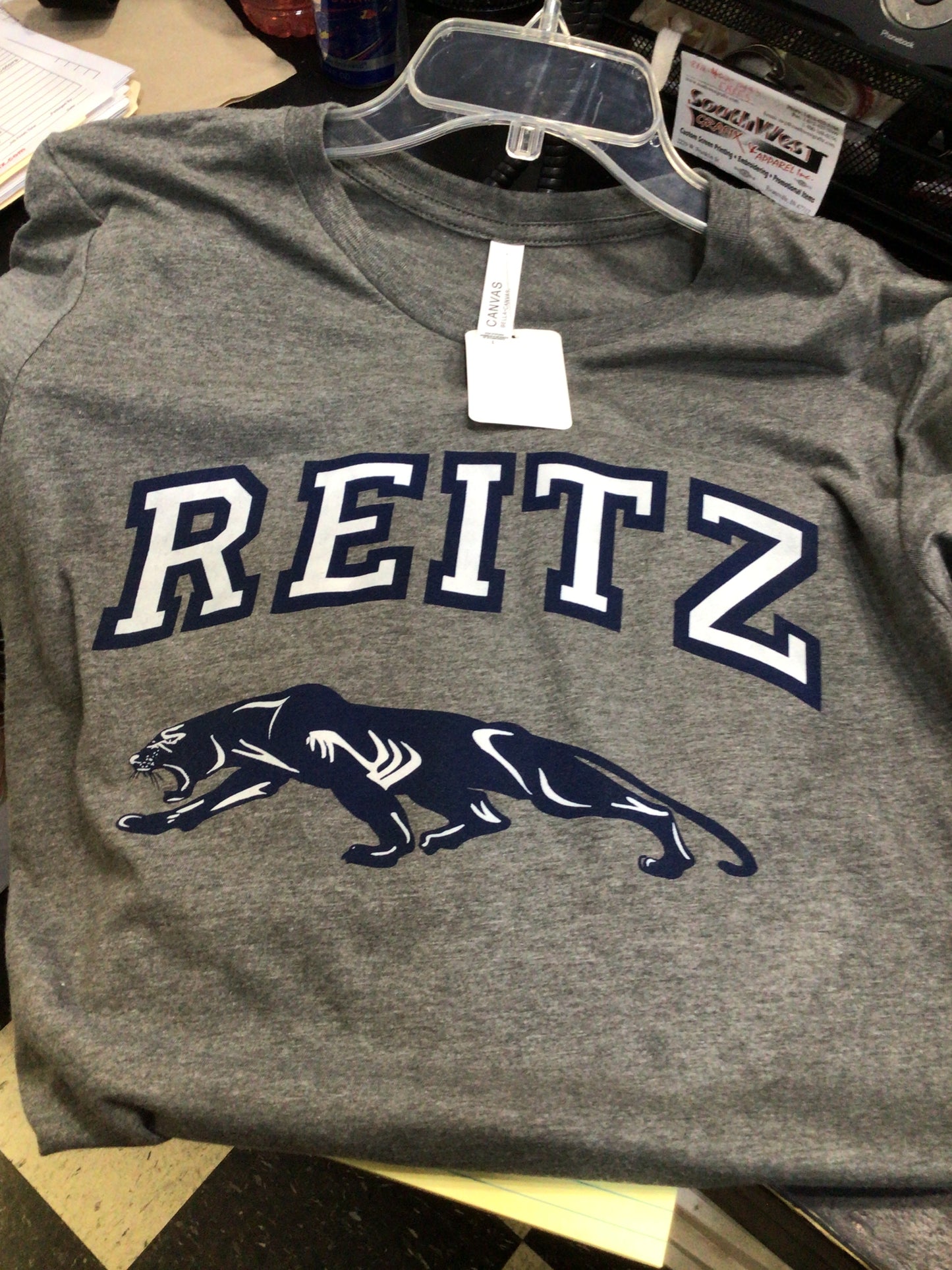 Reitz - Prowling Panthers Bella Canvas Graphite