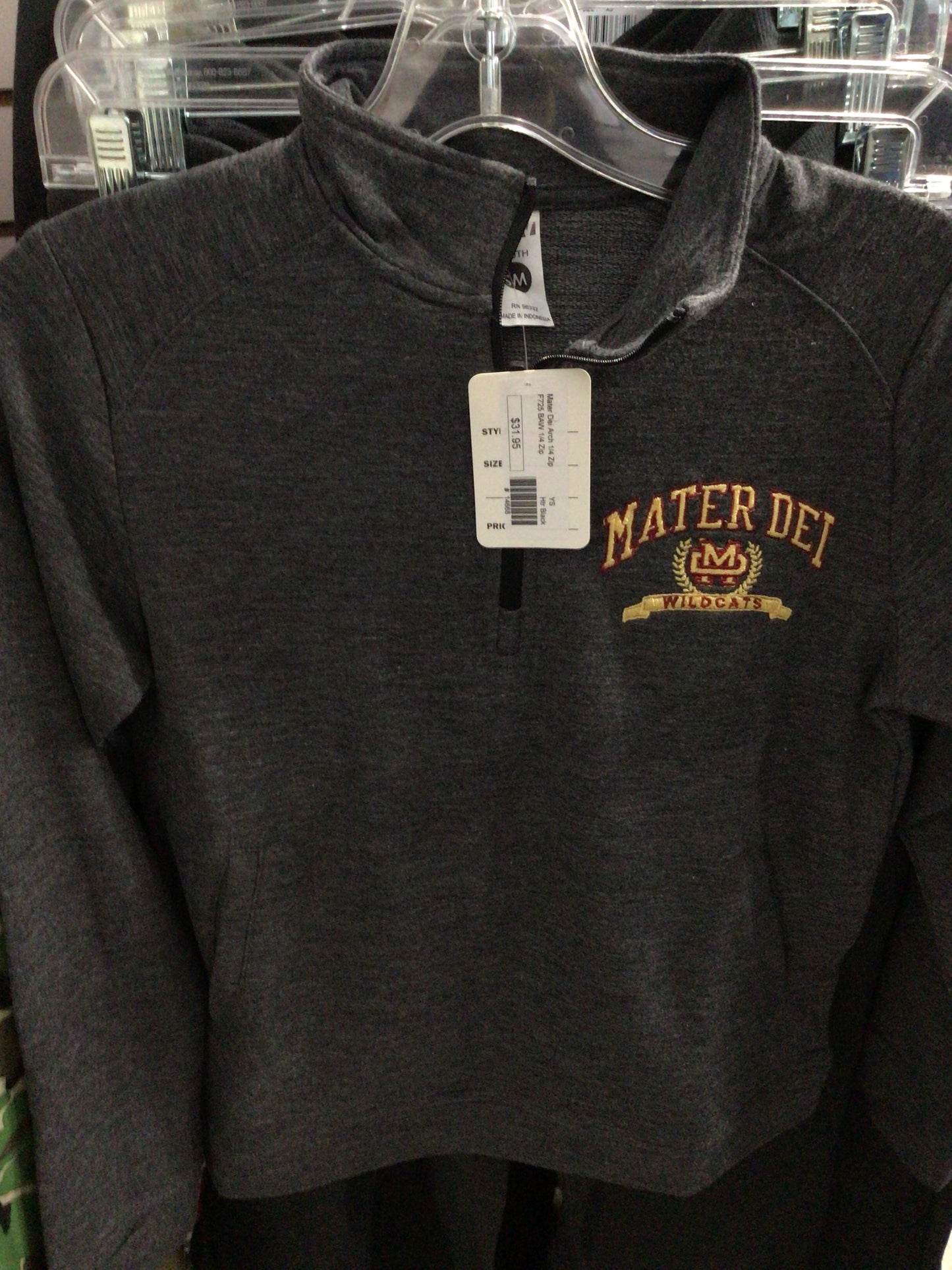 Mater Dei - Youth MD Crest BAW 1/4 Zip