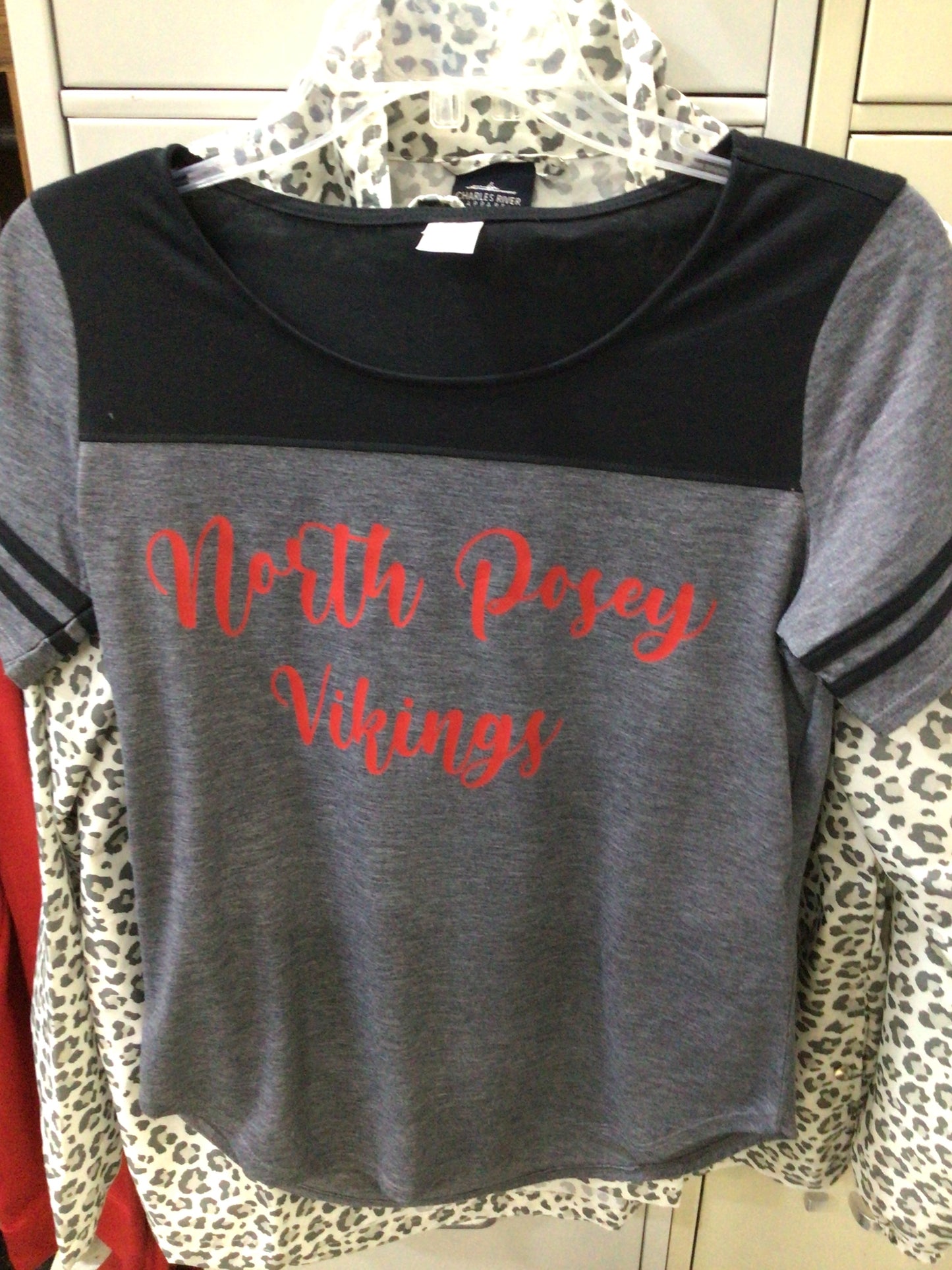 North Posey - Vikings Script Ladies Fan Tee