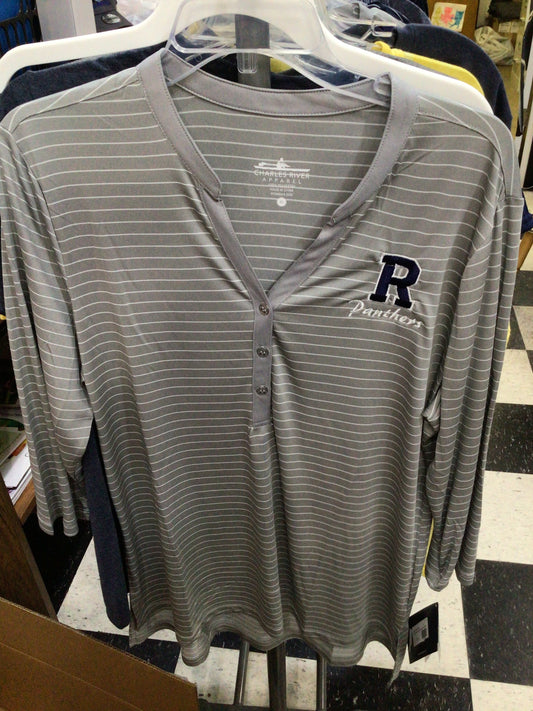 Reitz - Charles River Henley Striped 1/4 Sleeve