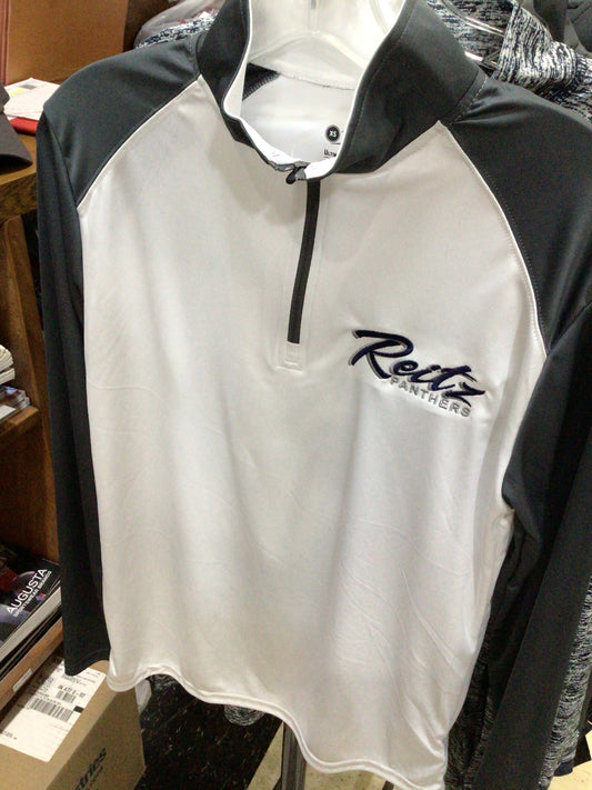 Reitz - Panthers White/Gray Badger 1/4 Zip
