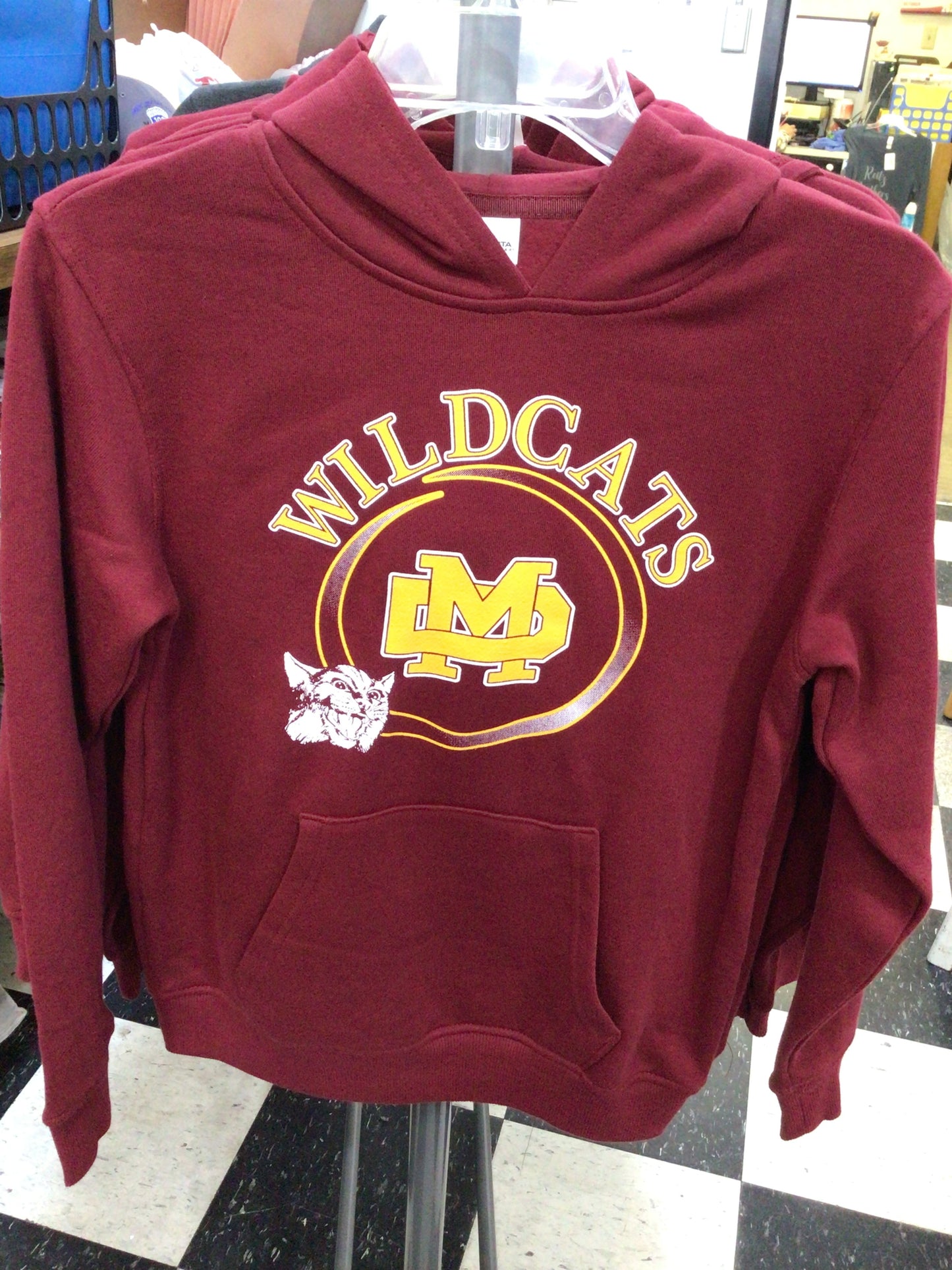 Mater Dei - Youth Wildcat Head Hoodie