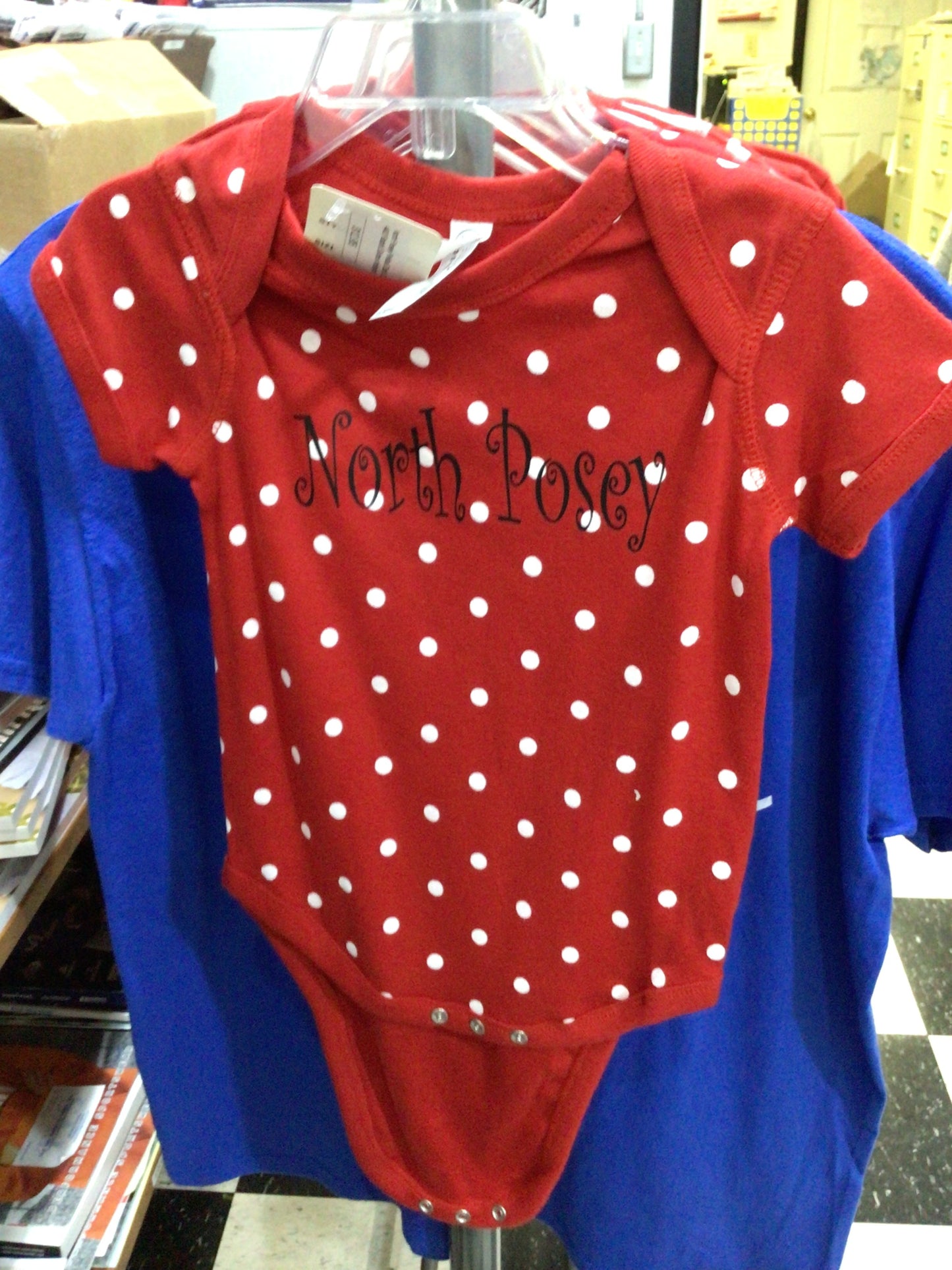 North Posey - Infant Swirly Polka Dot Onesie