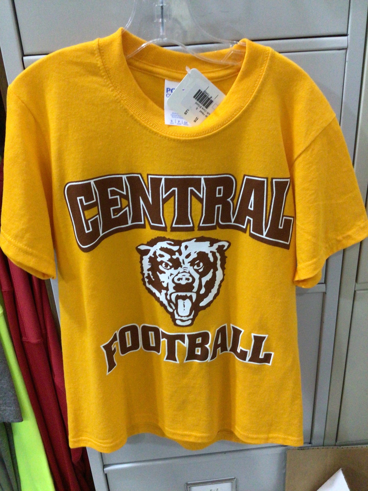 Central - Youth Bear Head Football P+C Tee