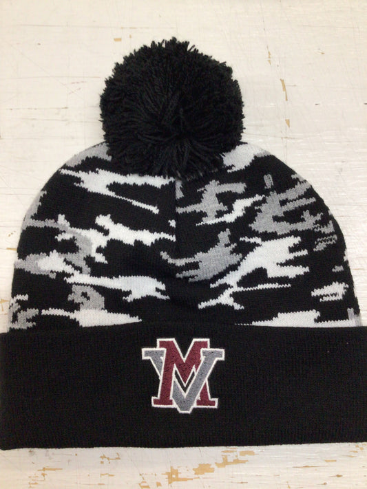 Mt. Vernon - Camo Pennant Pom Pom Beanie