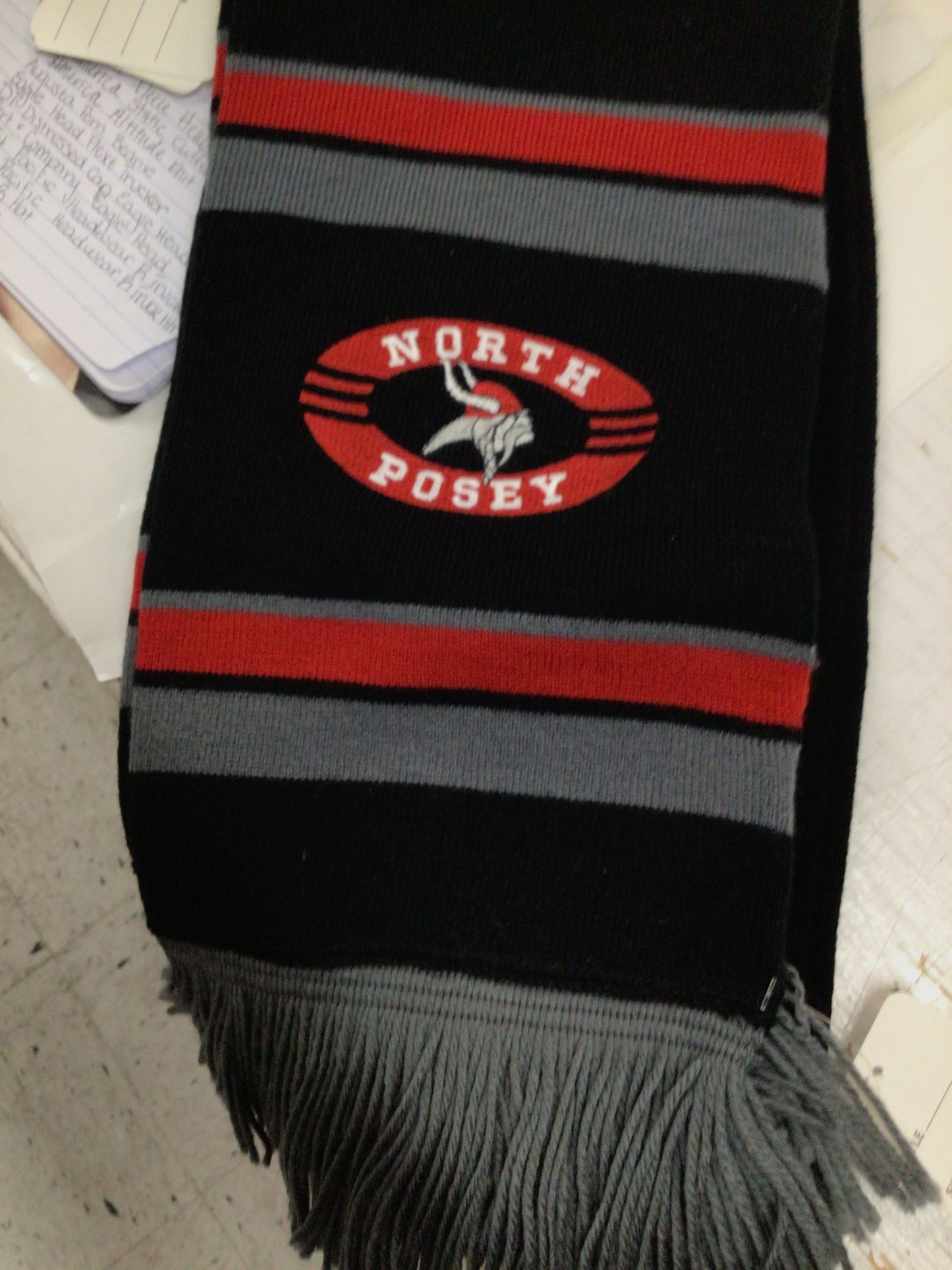 North Posey - NP Vikings Head Knit Scarf