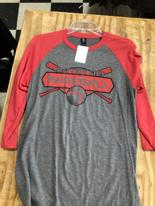 Mater Dei - Baseball W/Bats TriBlend 3/4 Sleeve