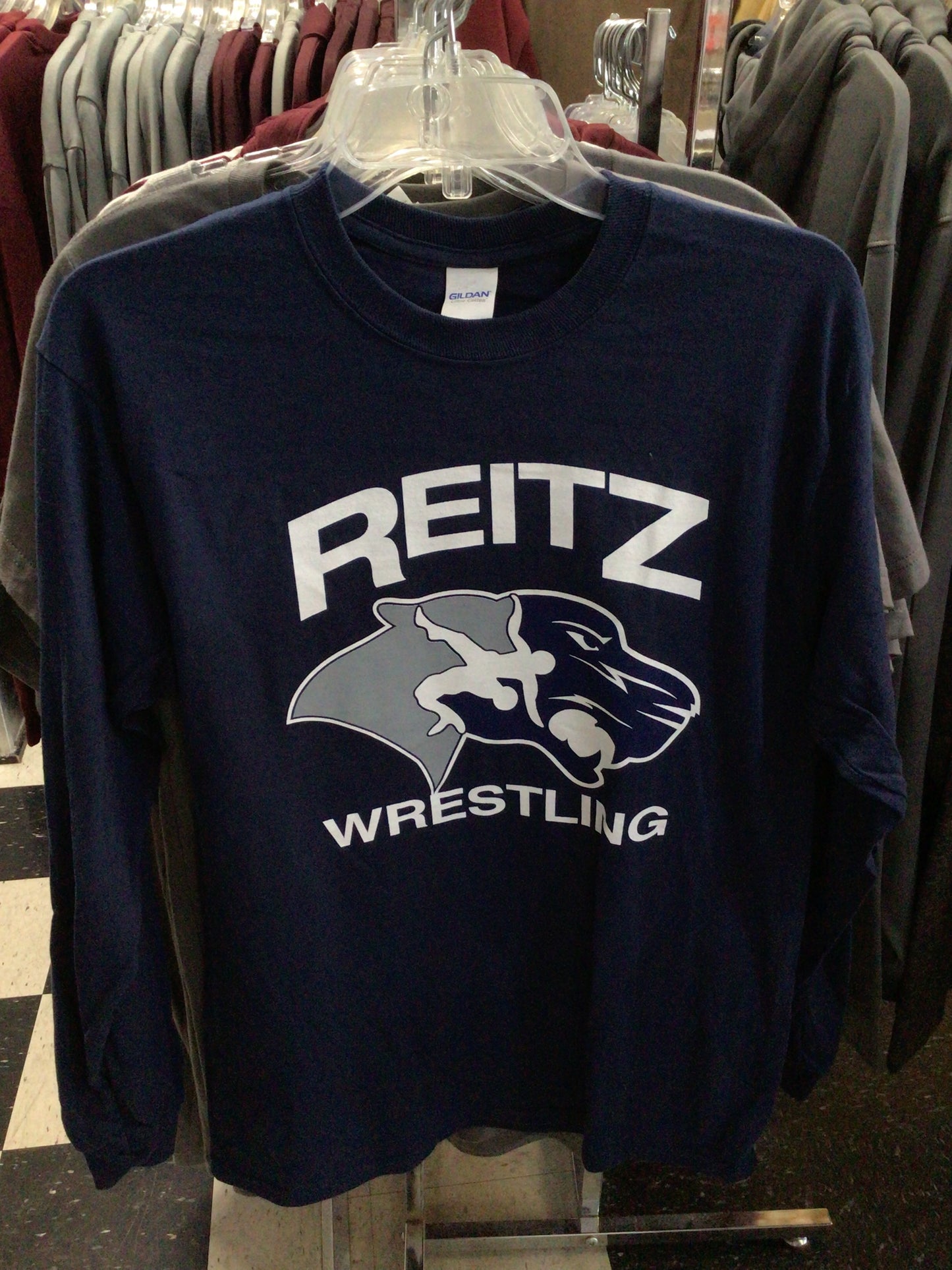Reitz - Panther Head Wrestling Gildan L/S
