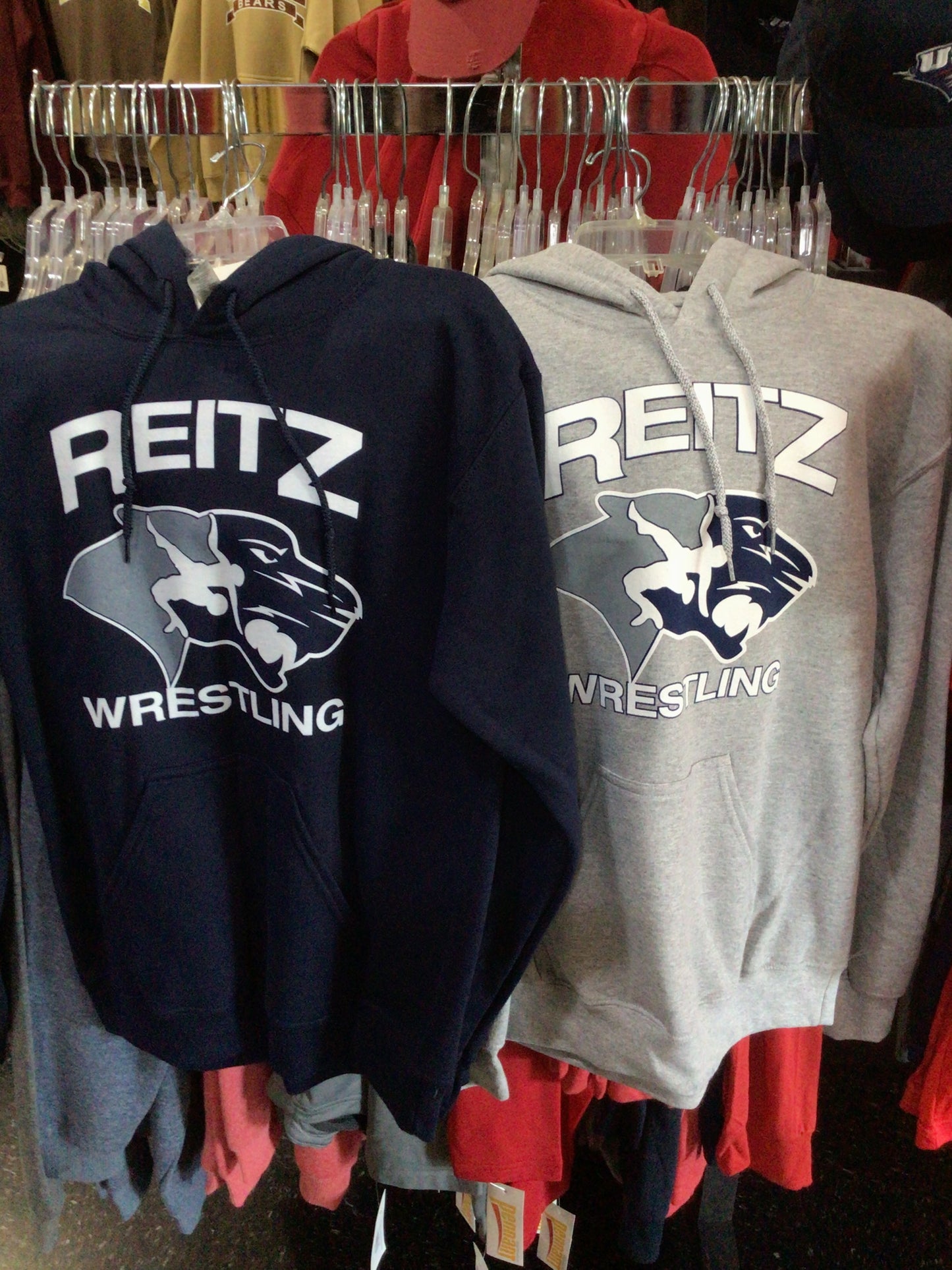 Reitz - Panther Head Wrestling Gildan Hoodie