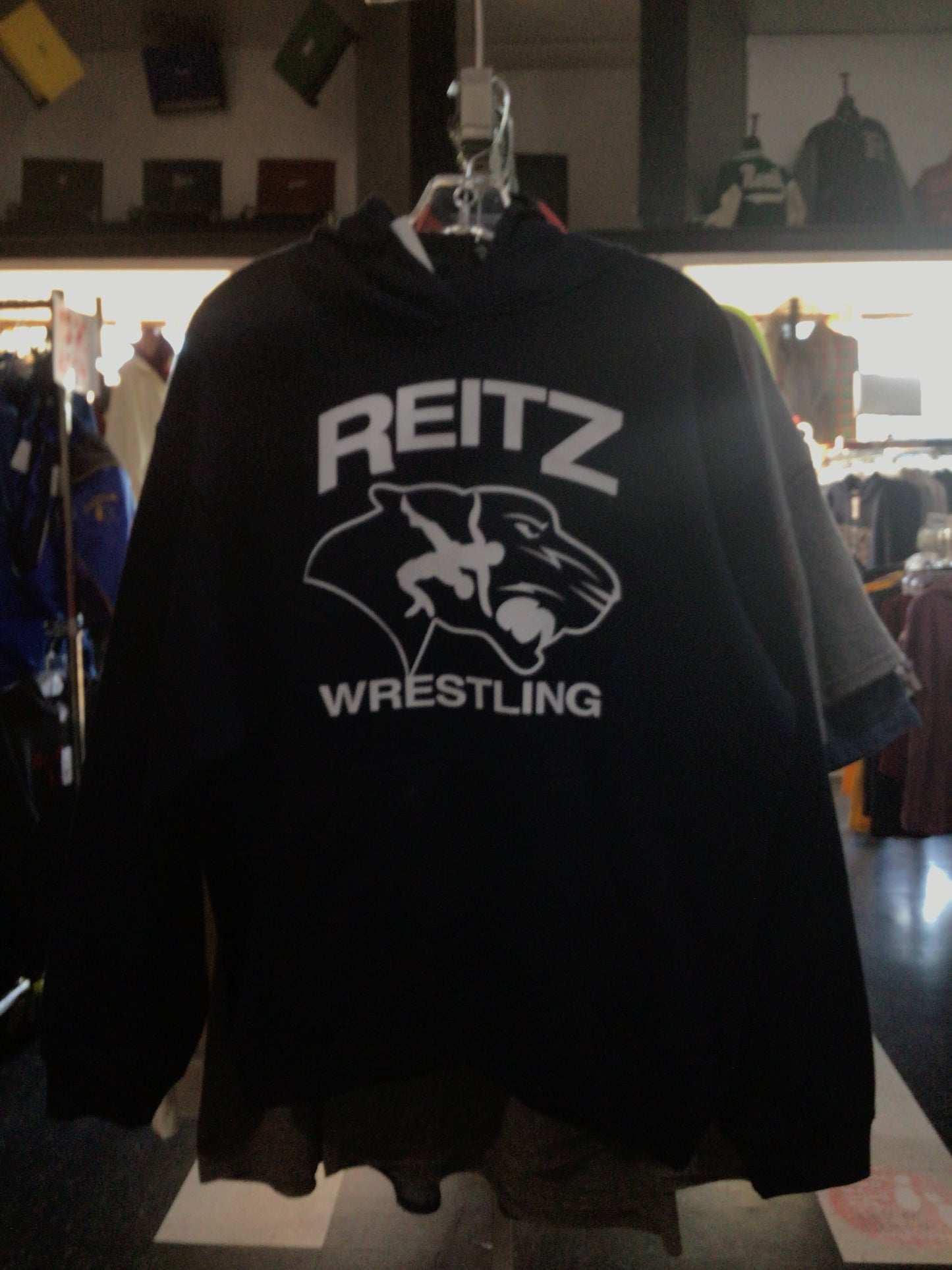 Reitz - Panther Head Wrestling Pennant Hoodie