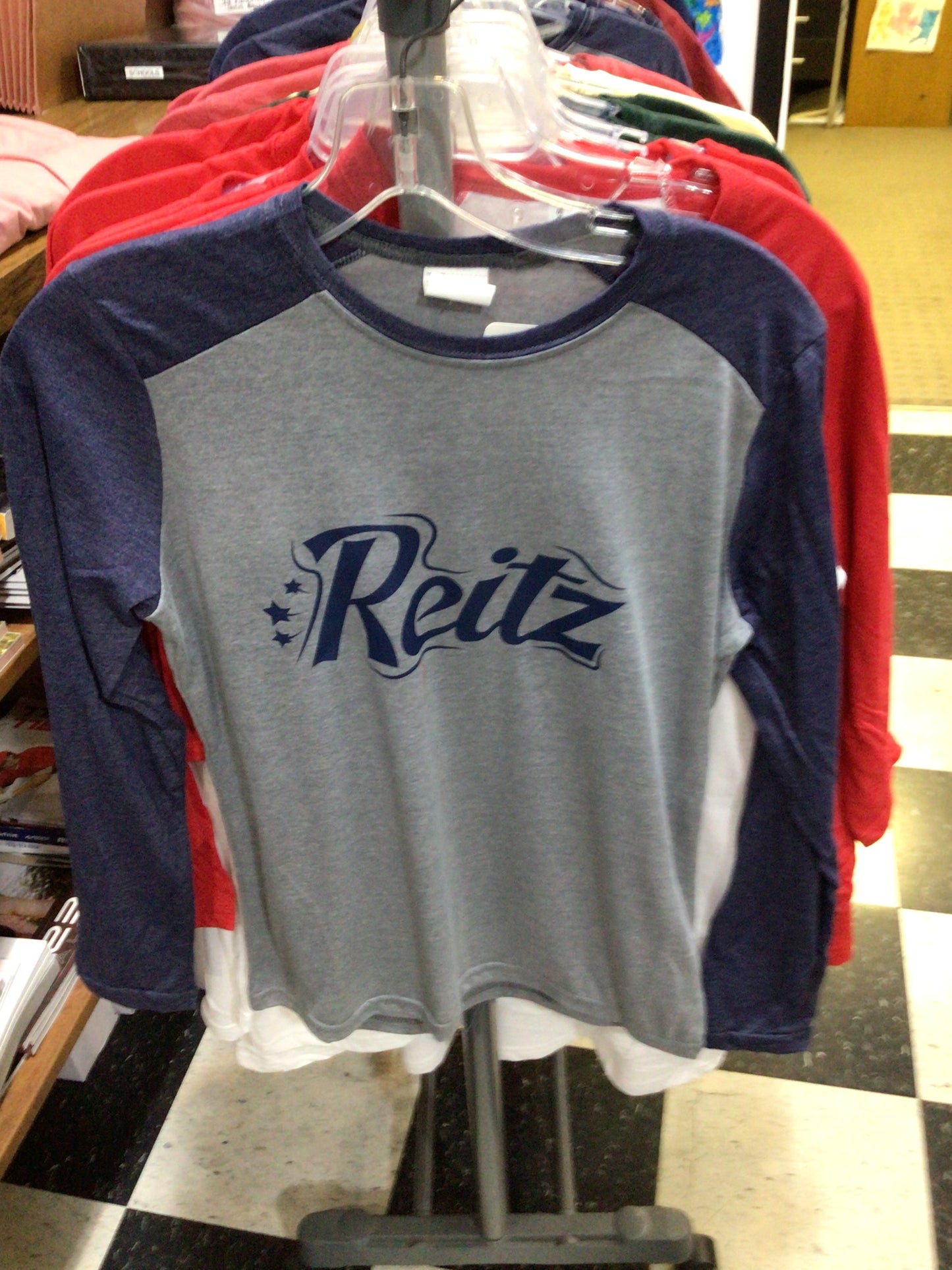 Reitz - Ladies Baseball Tee Star Logo