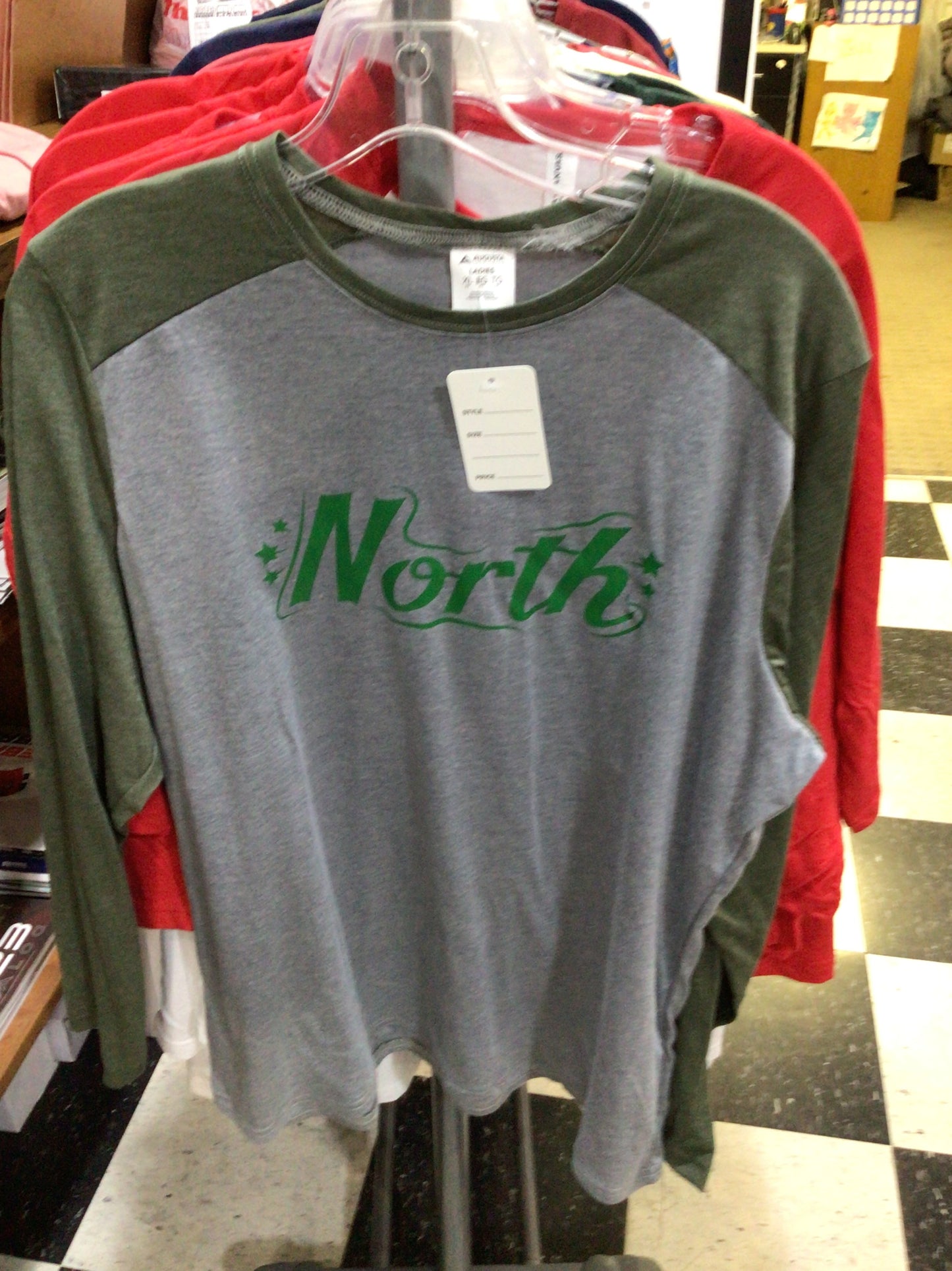 North - Ladies Baseball Tee Star Logo
