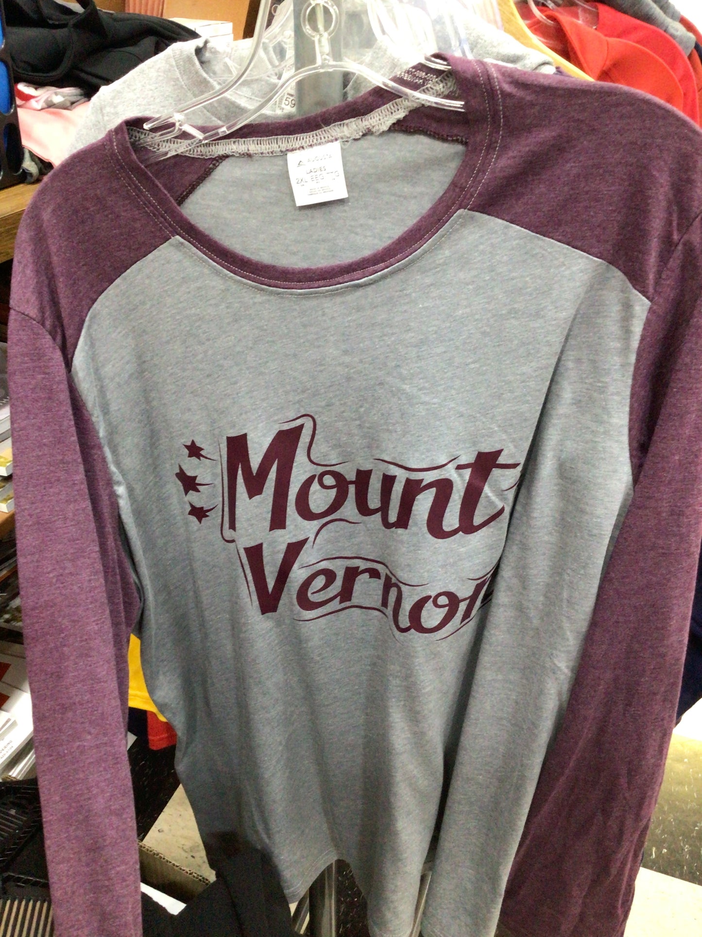 Mt. Vernon - Ladies Baseball Tee Star Logo