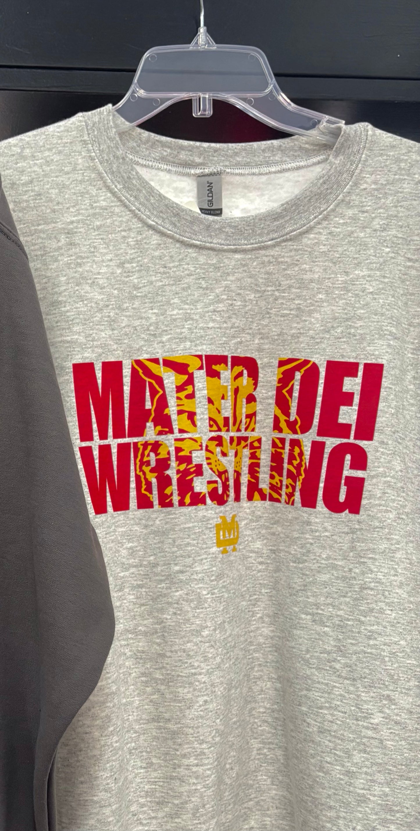 Mater Dei-  Wrestling Wildcat Head Gildan Crewneck