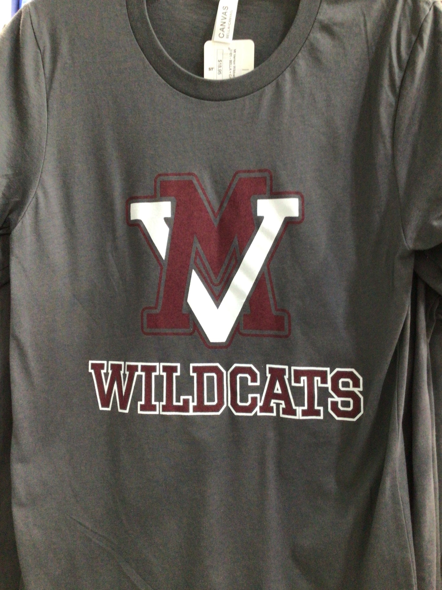 Mt. Vernon - Interlocking MV Wildcats Bella Tee