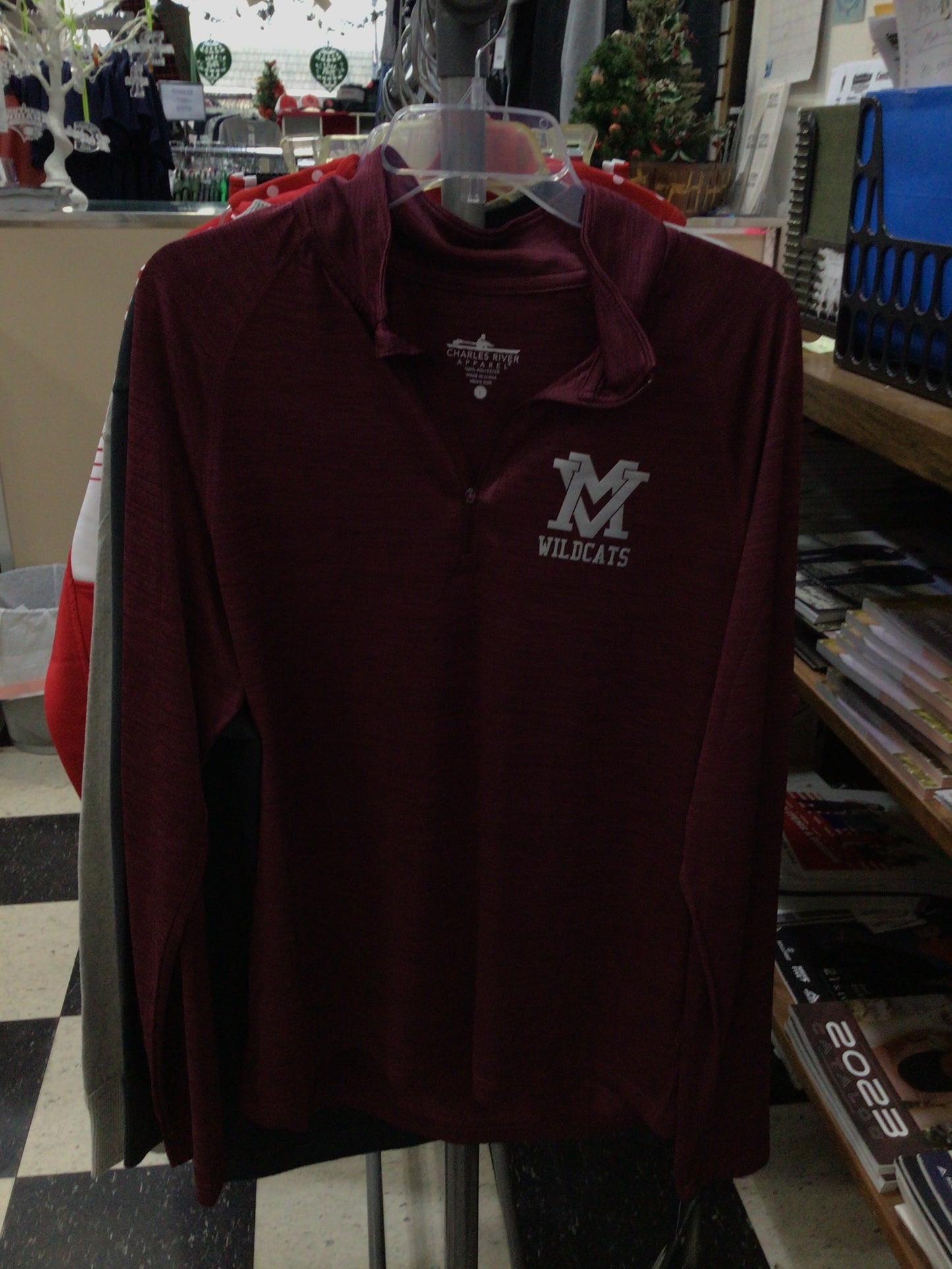 Mt. Vernon - Space Dye MV Wildcats CR 1/4 Zip