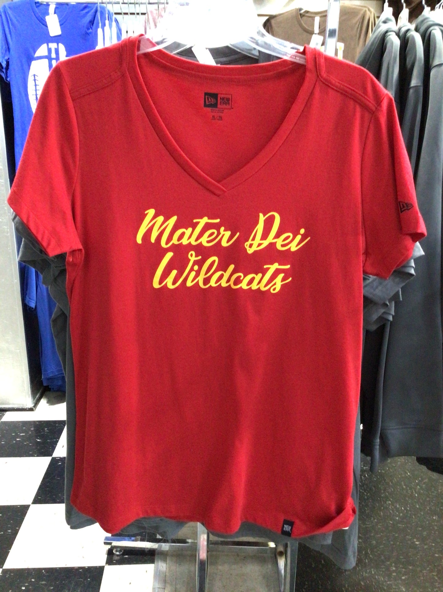 Mater Dei - Ladies Script V-Neck Tee