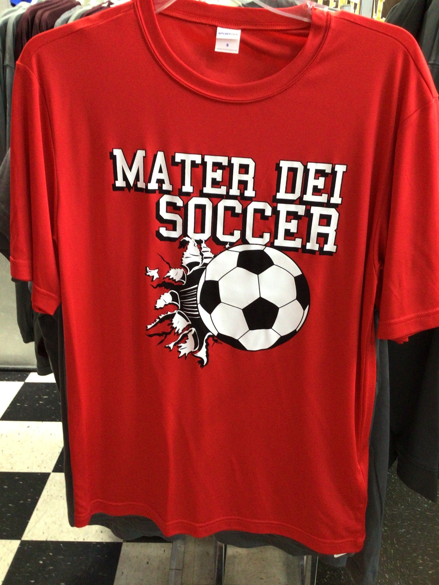 Mater Dei - Soccer Ball Dri Fit Tee