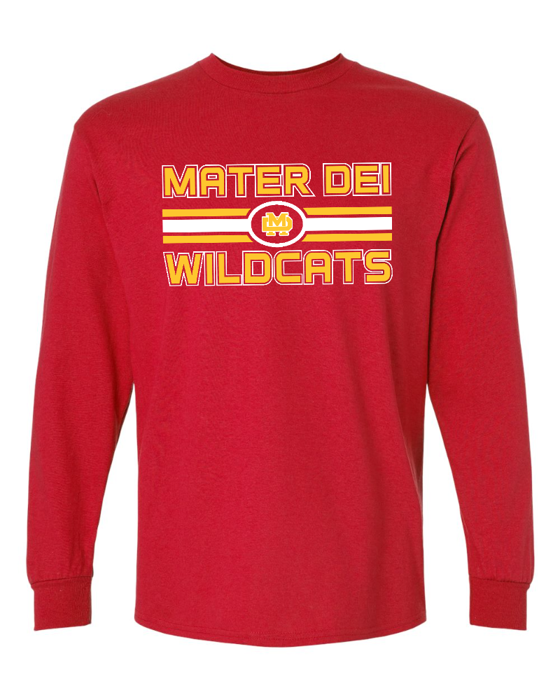 Mater Dei - Big Stripes Gildan Long Sleeve