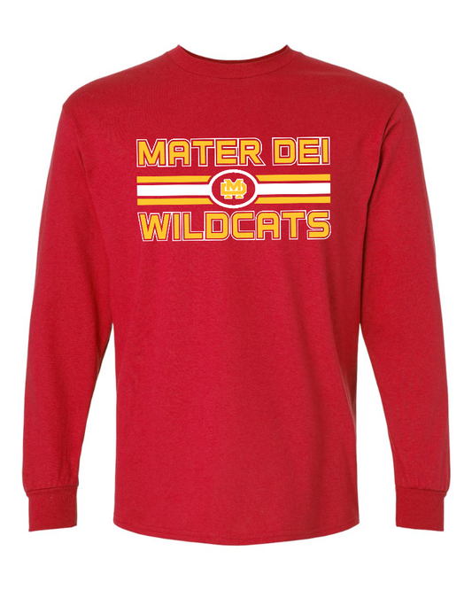 Mater Dei - Big Stripes Gildan Long Sleeve