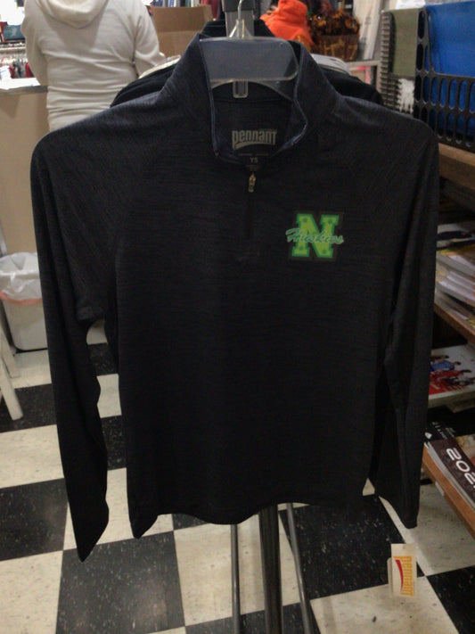 North - Youth Huskies Paw Print 1/4 Zip Pennant
