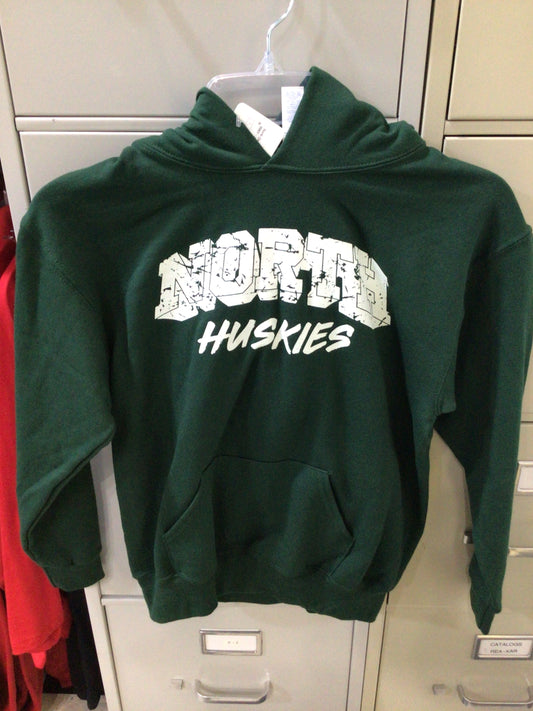 North - Youth Distressed Jerzees Hoodie