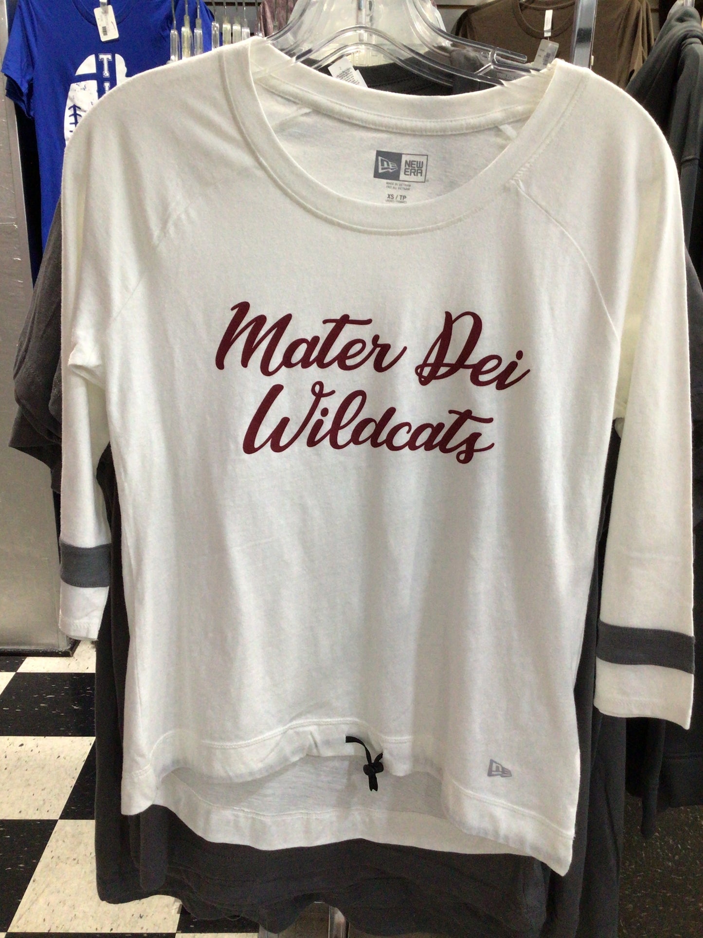Mater Dei - Ladie’s New Era 3/4 Sleeve