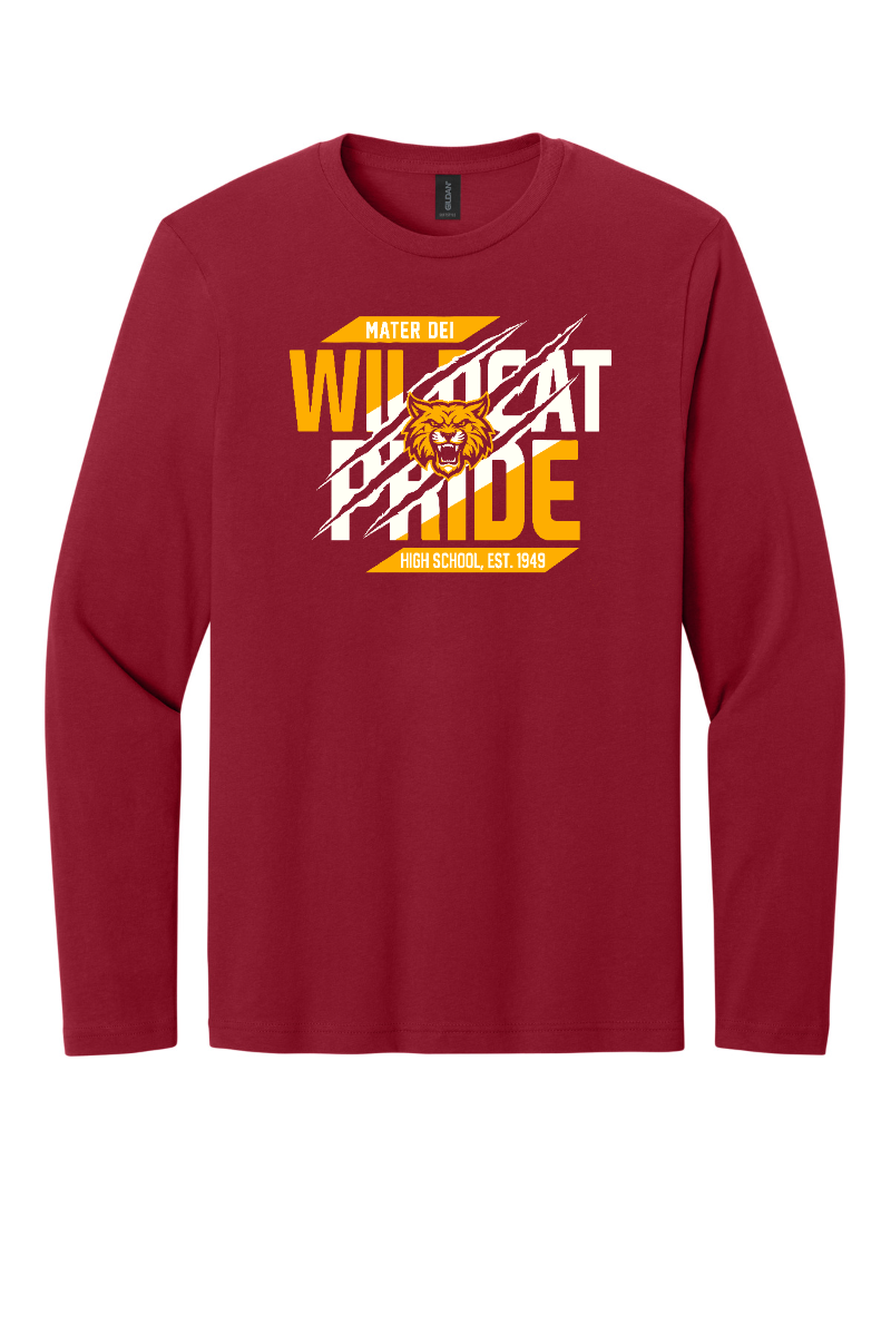 Mater Dei - Gildan L/S Wildcat Pride Claw Marks
