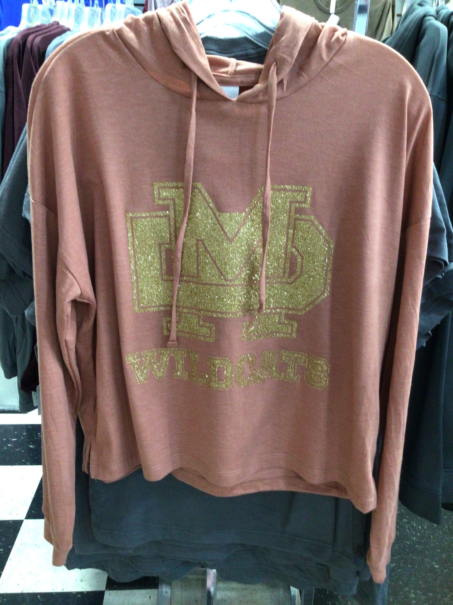 Mater Dei - Women’s Glitter Midi Hoodie
