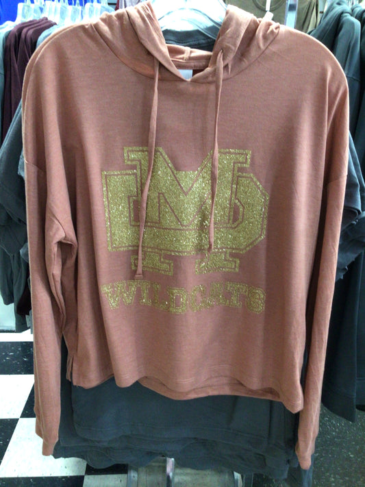 Mater Dei - Women’s Glitter Midi Hoodie