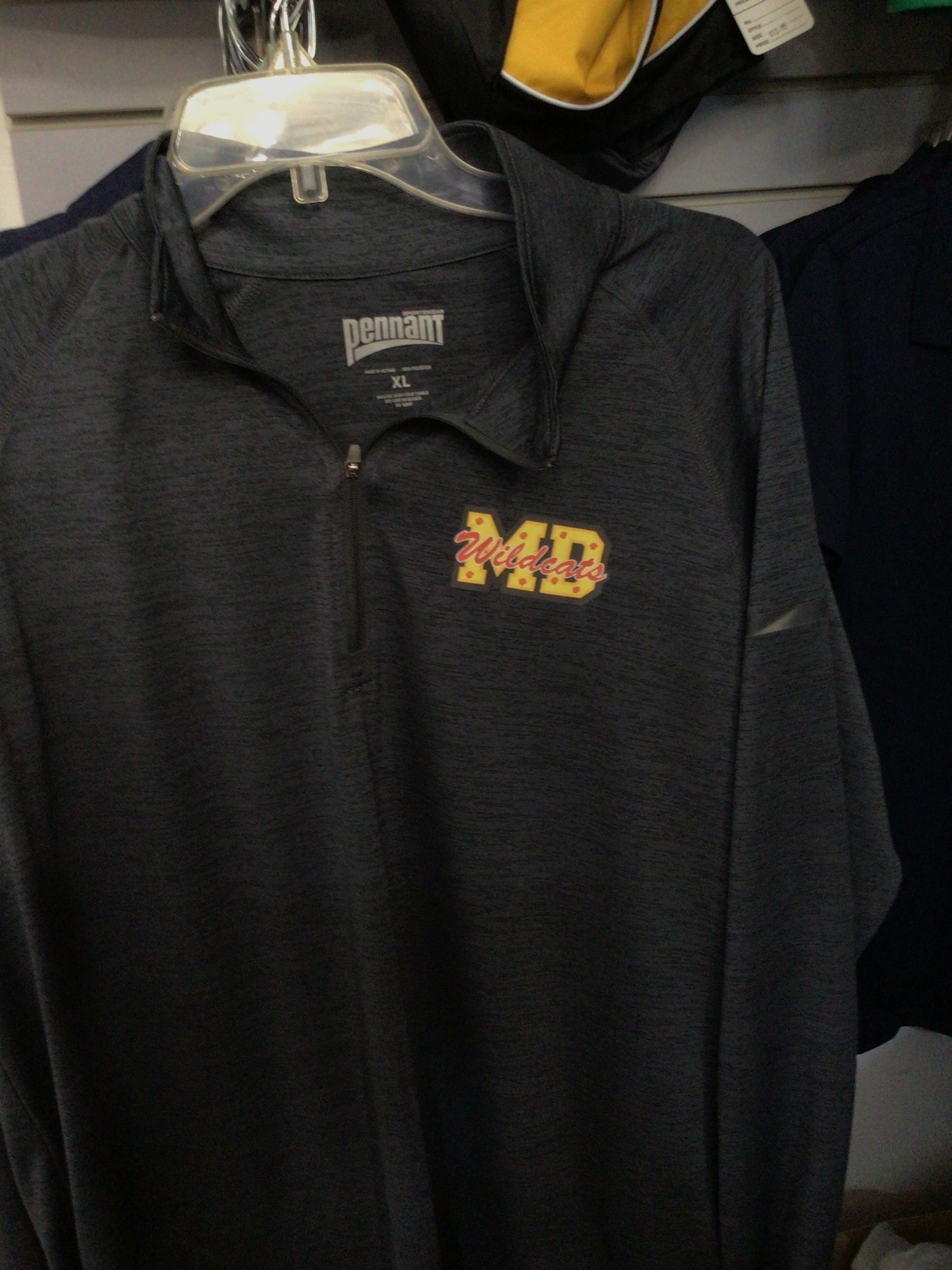 Mater Dei - Paw Print MD Cursive Wildcats Pennant 1/4 Zip
