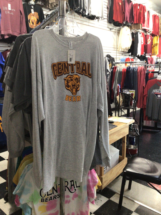 Central - Central w/ Bear Jerzees L/S Tee