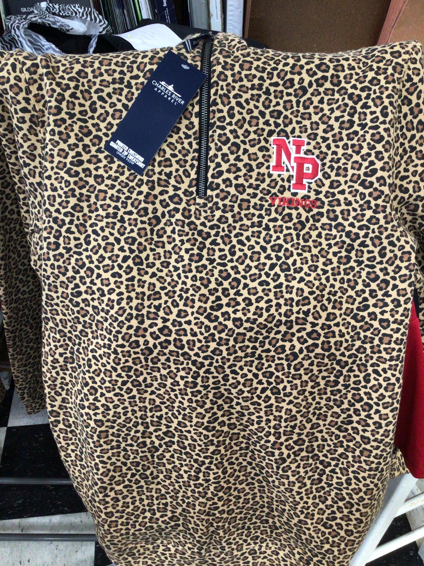 North Posey - Leopard Print 1/4 Zip