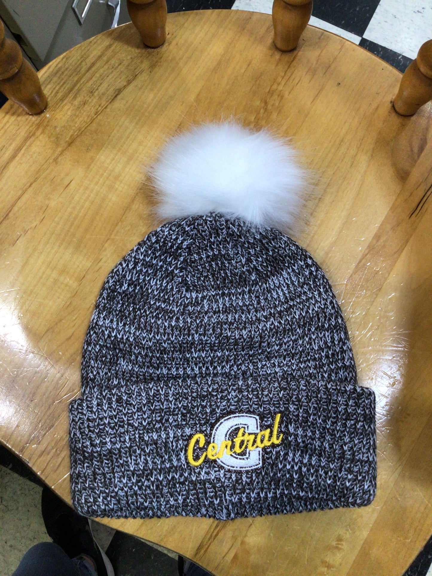 Central - Pacific Faux Fur Pom Beanie