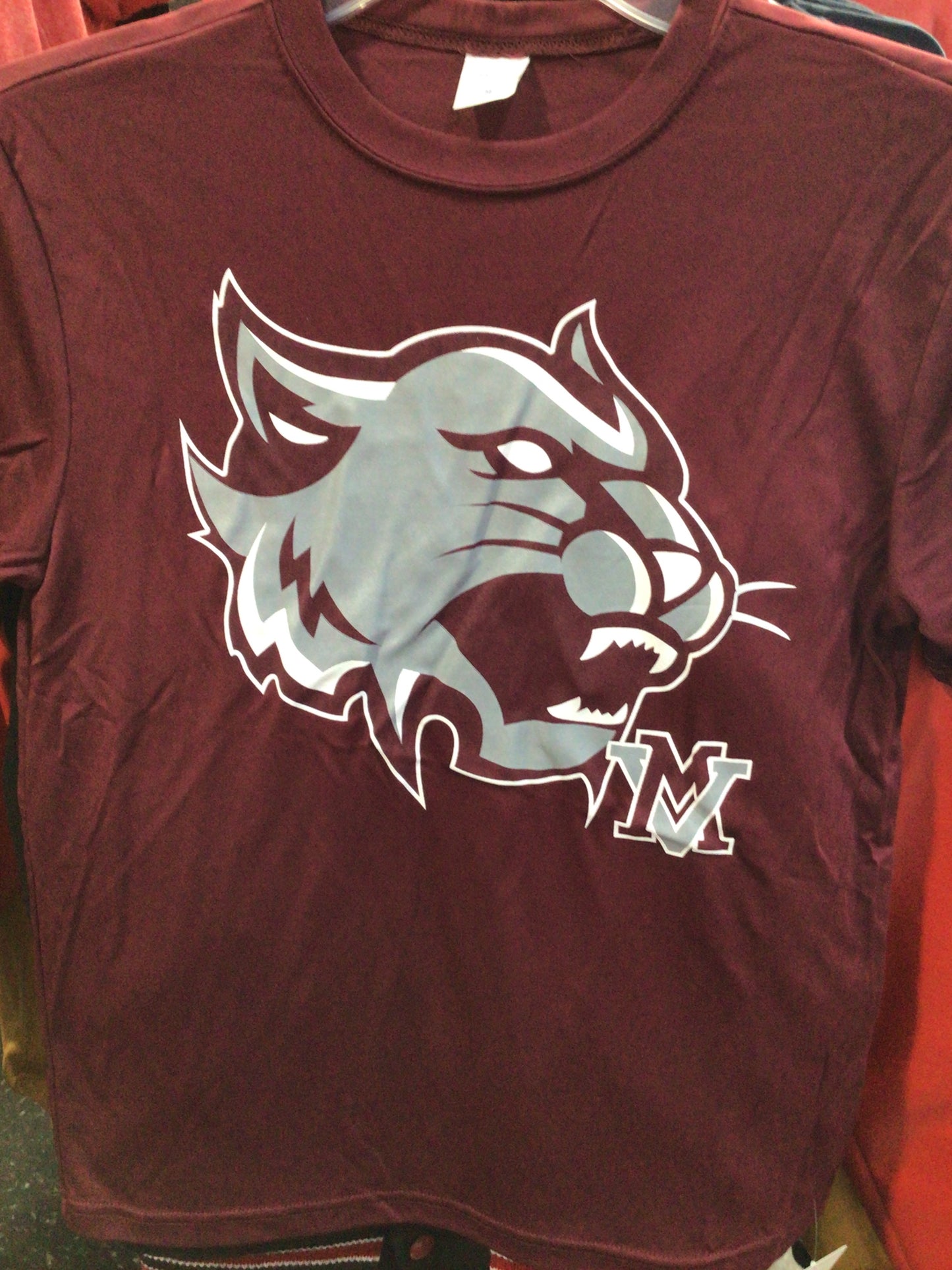 Mt. Vernon - Youth Wildcat Head Dri Fit Tee